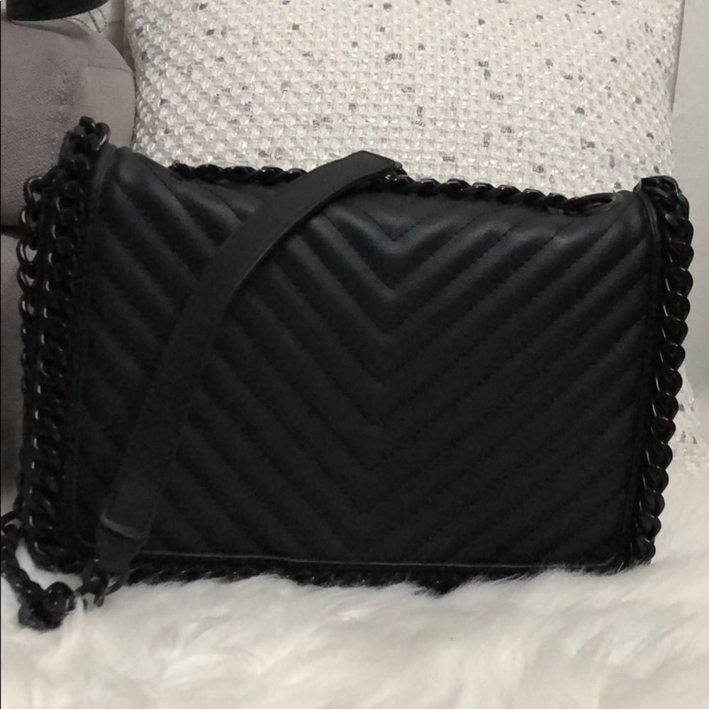 Aldo black quilted crossbody